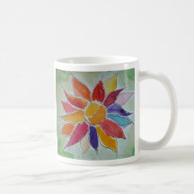 Flower contents tasse
