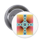Flower Cross - Button