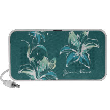 Flower Decor 9 Doodle Portable Speakers