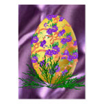 Flower Decorated Egg Business Cards