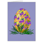 Flower Decorated Egg Card