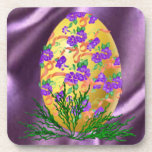 Flower Decorated Egg Coasters