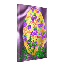 Flower Decorated Egg Gallery Wrap Canvas