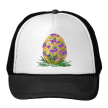 Flower Decorated Egg Trucker Hats