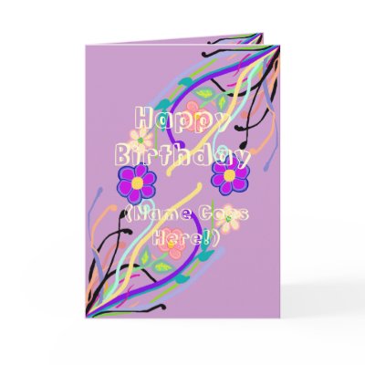 Flower Design Birthday Card by Perlyyyy
