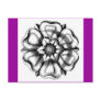 Flower drawing post card