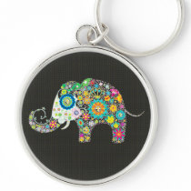 Flower Elephant With Diamond Studs