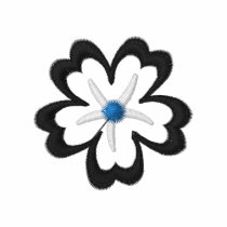 Flower Embroidered Women's longsleeve T-Shirt