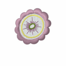 Flower Embroidered Women's Polo T-Shirt