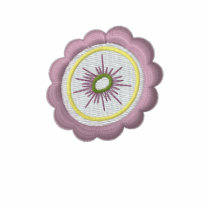 Flower Embroidered Women's Polo T-Shirt
