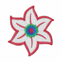 Flower Embroidered Women's T-Shirt
