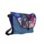 Flower Fairy Fantasy Art Butterfly by Hannah Lynn Messenger Bag