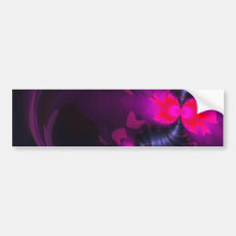 Flower Fairy – Rose and Magenta Ribbons Bumper Stickers
