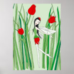 flower fairy tulip print