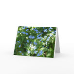 flower,forget-me-not greeting card