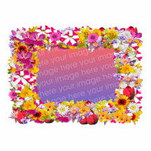 Flower Frame 4X6 Cut Out