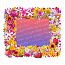 Flower Frame 8X10 Photo Cut Outs