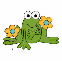 flower froggy frog photo sculptures