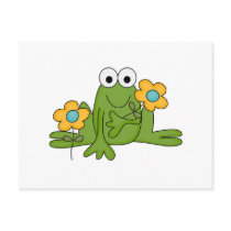 flower froggy frog post cards