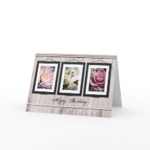 Flower gallery card (customize photos or text) cards