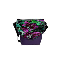 FLOWER GARDEN BOWS-BY ARA ARTIST COURIER BAGS
