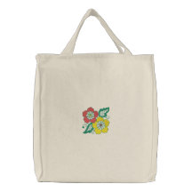 Flower Garden Embroidered Bag