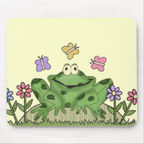 Flower Garden Frog T-shirts and Gifts Mousepads