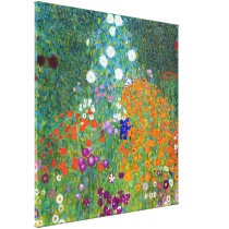 Flower Garden, Gustav Klimt Gallery Wrapped Canvas