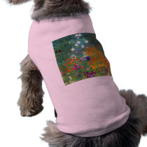 Flower Garden, Gustav Klimt Pet T-shirt