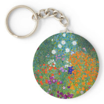 Flower Garden, Gustav Klimt Key Chains