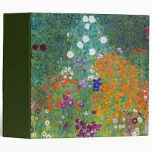 Flower Garden, Gustav Klimt Vinyl Binders