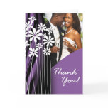 Flower Garden Thank You (lavender) Greeting Card
