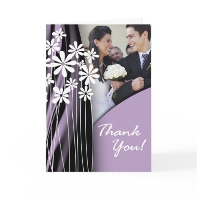 Flower Garden Thank You (lilac) Card by PartyInvitations