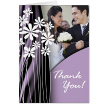Flower Garden Thank You (lilac) Card