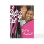 Flower Garden Wedding Photo Invitation (rose) Greeting Card