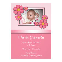 Flower Girl Birth Announcements