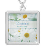Flower Girl - Bridesmaids - Daisy Wedding Necklace