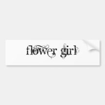 Flower Girl Bumper Sticker