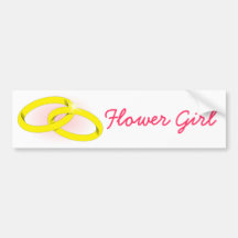 Flower Girl Bumper Sticker