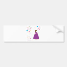Flower Girl Bumper Sticker
