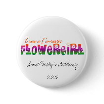 Flower Girl Button