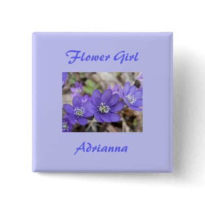 Flower Girl Button by LL11funway