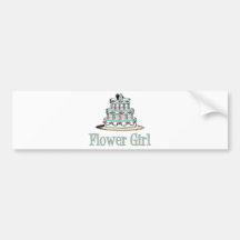 Flower Girl (Cake) Bumper Stickers