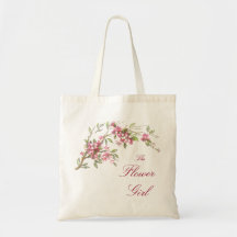 Flower Girl Canvas Bags