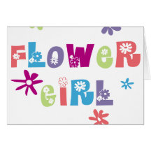 Flower Girl Card
