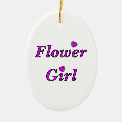 Flower Girl Christmas Ornaments