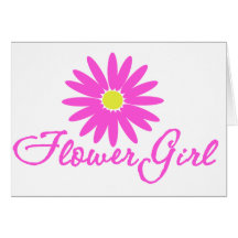 Flower Girl Daisy/ Pink Card