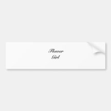 flower girl gear bumper sticker