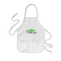 Flower Girl Green Aprons
