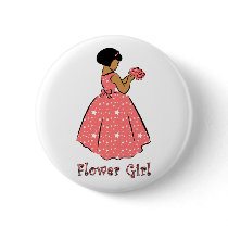 Flower Girl in Coral